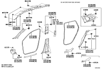 679170A140C0-PLATE, REAR DOOR SCUFF, RH