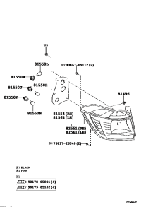 8155148280-LENS, REAR COMBINATION LAMP, RH