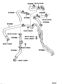872456A250-HOSE, HEATER WATER ,INLET C