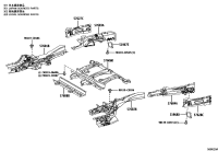 5760608090-Member sub-assy, rear shock absorber mounting
