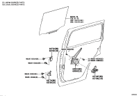 698030G020-REGULATOR SUB-ASSY, REAR DOOR WINDOW, RH