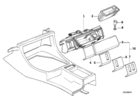 51168127612-CENTRE BUMPER MOULDING FR E32