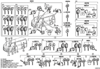 6905726110-CYLINDER & KEY SET, IGNITION SWITCH LOCK