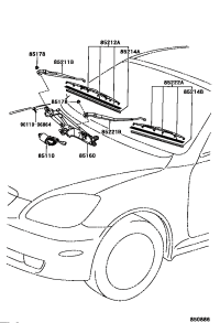 8515024091-LINK ASSY, WINDSHIELD WIPER