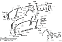 6102342111-PILLAR, FRONT BODY, UPPER INNER RH
