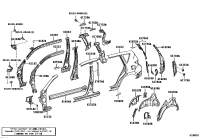 6102442111-PILLAR, FRONT BODY, UPPER INNER LH