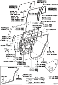 6700348120-PANEL SUB-ASSY, REAR DOOR, RH