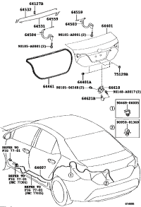 6460002031-LOCK ASSY, LUGGAGE COMPARTMENT DOOR