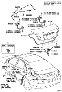 6460006010-LOCK ASSY, LUGGAGE COMPARTMENT DOOR