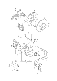 L5WA698451-BRAKE PAD SET/A6/A7