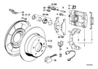 34211162536-BRAKE PAD SET FR BMW/MB/VW