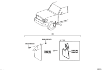 7662160351-APRON SUB-ASSY, FRONT FENDER, RH