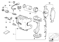 34111162535-BRAKE PAD SET FR BMW/MB/VW
