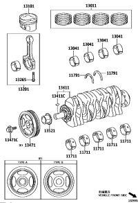 130414701101-BEARING, CONNECTING ROD