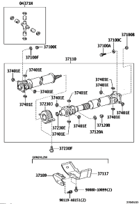 043710K080-SPIDER KIT, REAR PROPELLER SHAFT UNIVERSAL JOINT