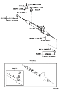 0444542020-GASKET KIT, POWER STEERING GEAR(FOR RACK & PINION)