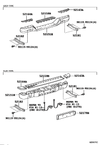 521050K010-BAR, REAR BUMPER