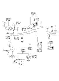 836503C021XX-HANDLE ASSY-RR DR O/S LH