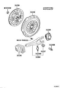 312040K120-FORK SUB-ASSY, CLUTCH RELEASE