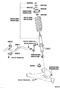481310K790-SPRING, FRONT COIL, RH/LH