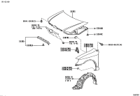 5338112180-SEAL, HOOD TO RADIATOR SUPPORT
