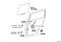 6980360090-REGULATOR SUB-ASSY, REAR DOOR WINDOW, RH