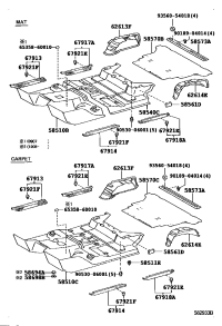5851060T90B0-CARPET ASSY, FRONT FLOOR, FRONT