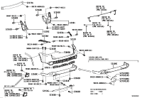 521550E070-SUPPORT, REAR BUMPER SIDE, RH