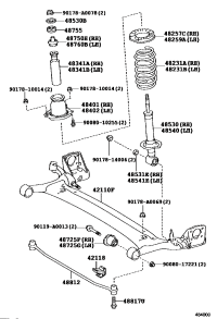 4825702090-INSULATOR, REAR COIL SPRING, UPPER RH
