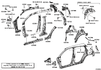 61024F4010-PILLAR SUB-ASSY, FR