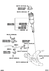 488150N050-BUSH, FRONT STABILIZER BAR, NO.1
