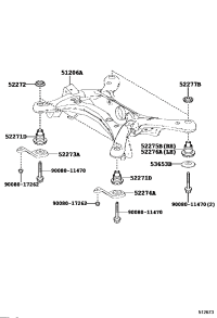 512060E042-MEMBER SUB-ASSY, REAR SUSPENSION