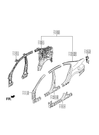 716023R051-PANEL ASSY-QUARTER INNER,RH
