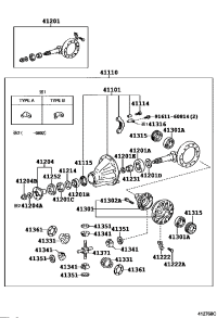 4111037091-CARRIER ASSY, DIFFERENTIAL, REAR