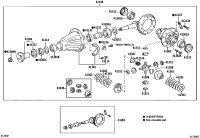 413060K010-SPIDER SUB-ASSY, FRONT DIFFERENTIAL