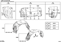 5380560220-SHIELD SUB-ASSY, FRONT FENDER SPLASH, RH