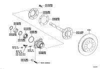4231160290-SHAFT, REAR AXLE, RH/LH