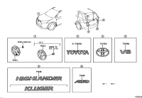 754440E070-PLATE, BACK DOOR NAME, NO.4