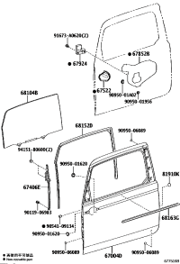 6700452491-DOOR SUB-ASSY, SLIDE, LH