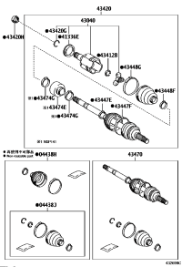 4342052261-SHAFT ASSY, FRONT DRIVE, LH
