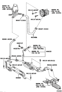 444020C020-COOLER SUB-ASSY, POWER STEERING OIL, NO.1