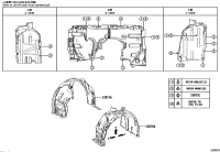 5380506300-LINER, FRONT FENDER, RH