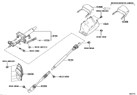 4502560340-COVER SUB-ASSY, STEERING COLUMN HOLE, NO.1