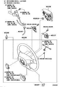 4513068040B0-BUTTON ASSY, HORN