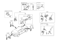 819053R510-KEY & CYLINDER SET-LOCK