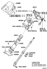 4521036120-SHAFT ASSY, STEERING MAIN