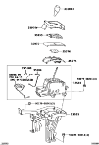 3356048330-UNIT ASSY, SHIFT LOCK CONTROL
