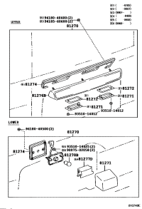 8127036171-LAMP ASSY, LICENSE PLATE