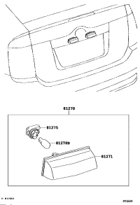 8127053010-LAMP ASSY, LICENSE PLATE