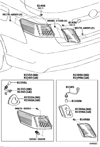 8156006340-LAMP ASSY, REAR COMBINATION, LH